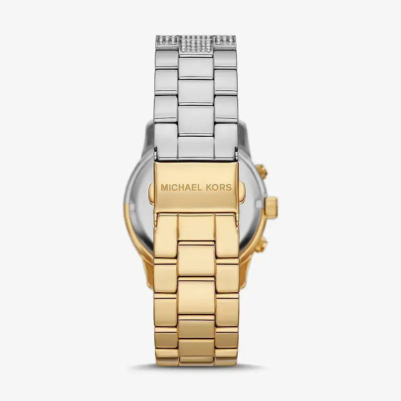 Michael Kors Runway Chronograph Two-Tone Ladies Watch- MK7329